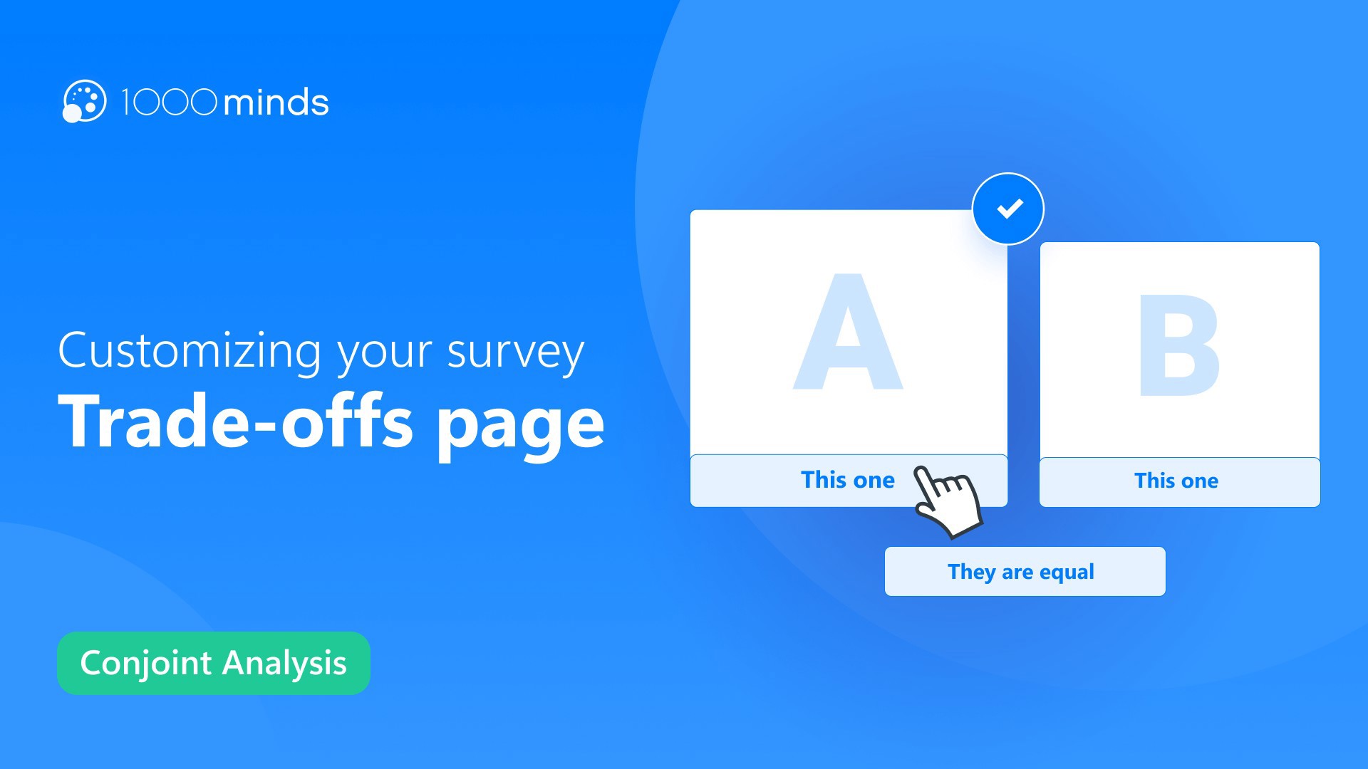 Customising your survey: the Trade-offs page